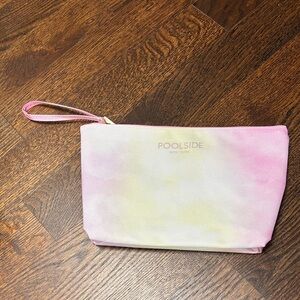Poolside New York Pink Tie-Dye Wristlet Cosmetic Pouch